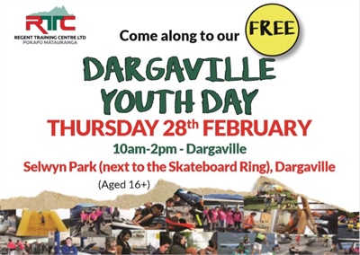 FREE Dargaville YOUTH DAY OUT with RTC!
